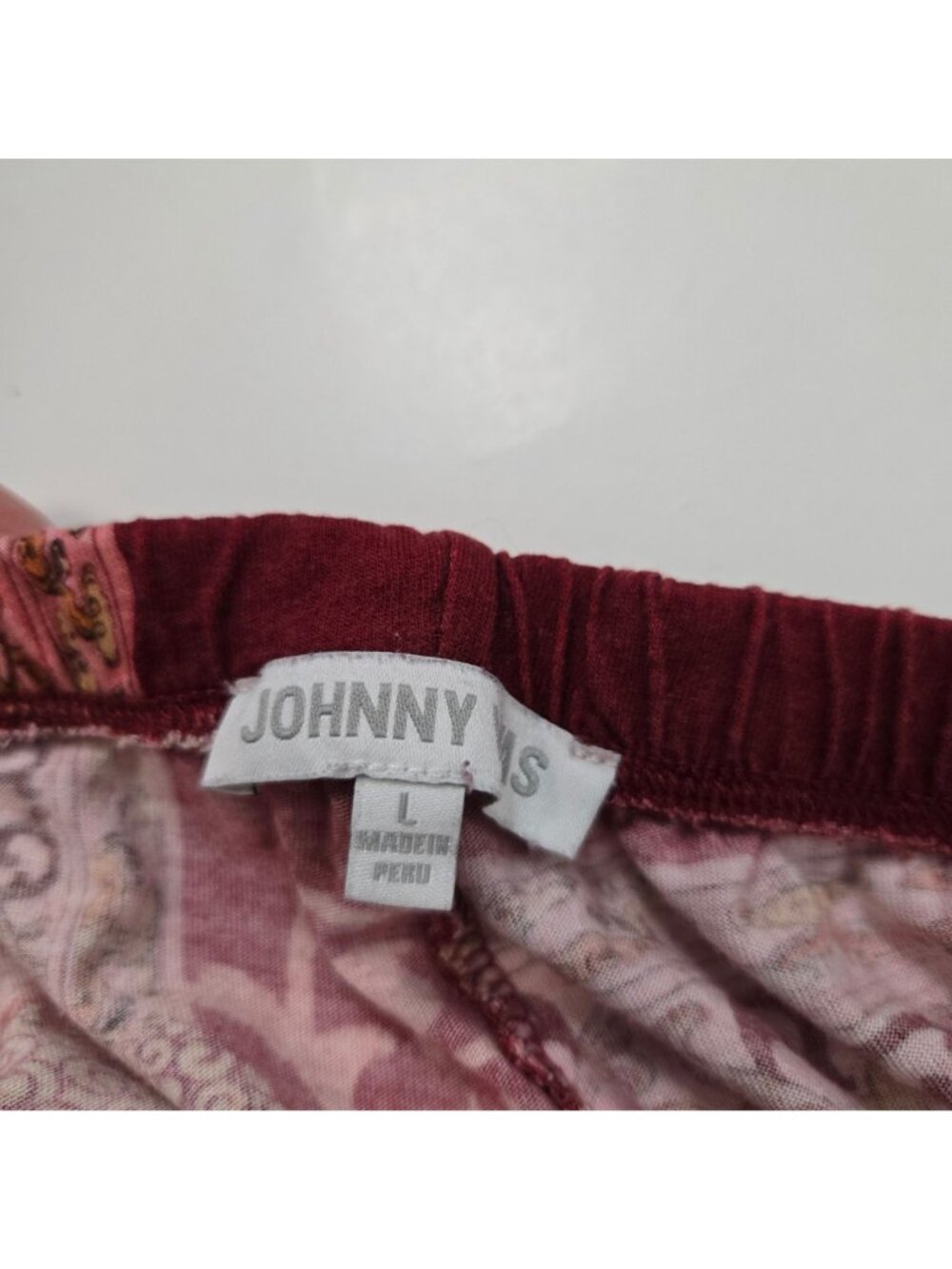 Johnny Was Size L Dragonia Lounge Pants Eclectic Dragon Mandala Pull-On Cropped - Picture 4 of 8